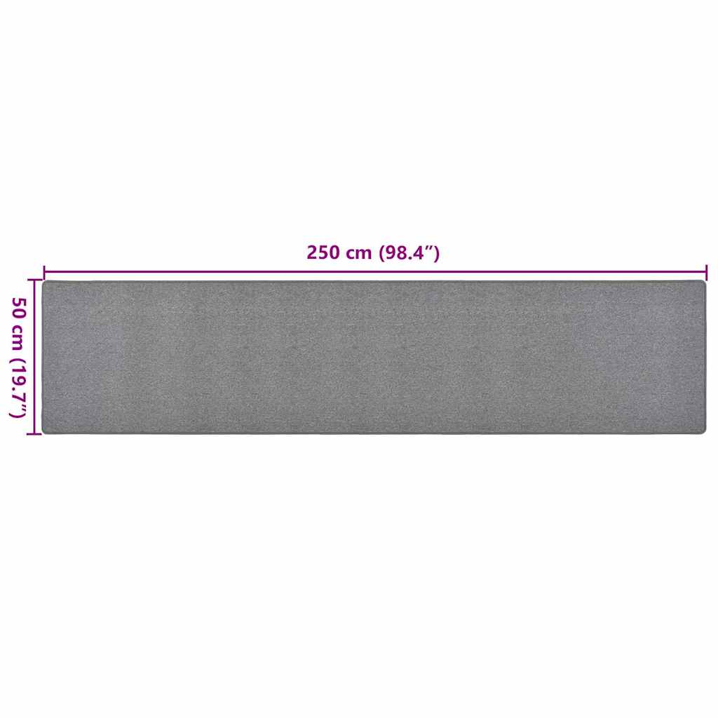 Carpet Runner | Dark Grey | 100% Polypropylene | 50 x 250 cm