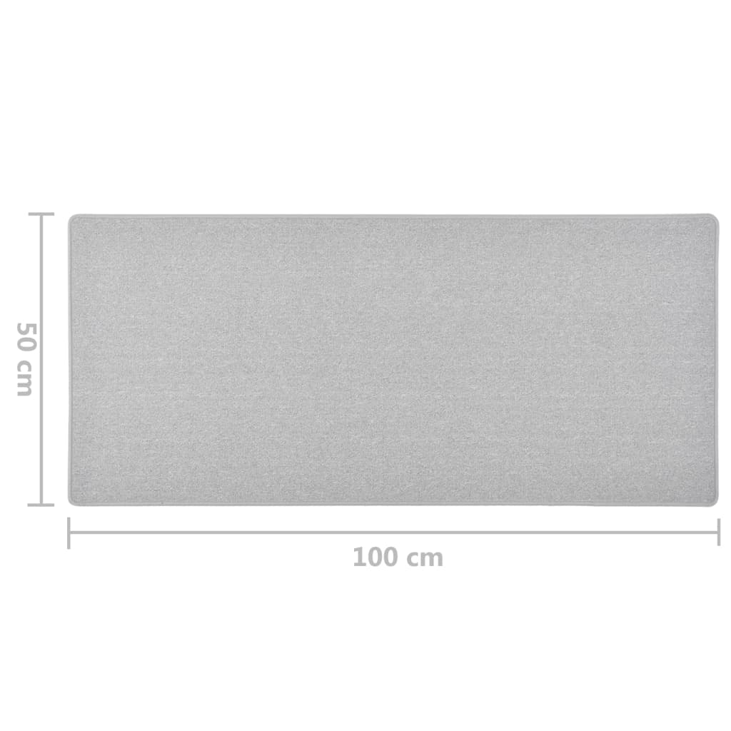 Carpet Runner | Light grey | 100% polypropylene | 50x100 cm | Non-slip