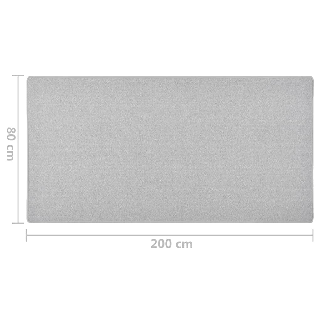Carpet Runner | Light grey | Needle-punched fabric (100% polypropylene)
