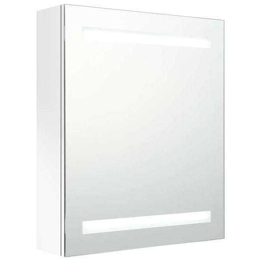 Bathroom Cabinet | Shining white | MDF board with melamine finish, glass