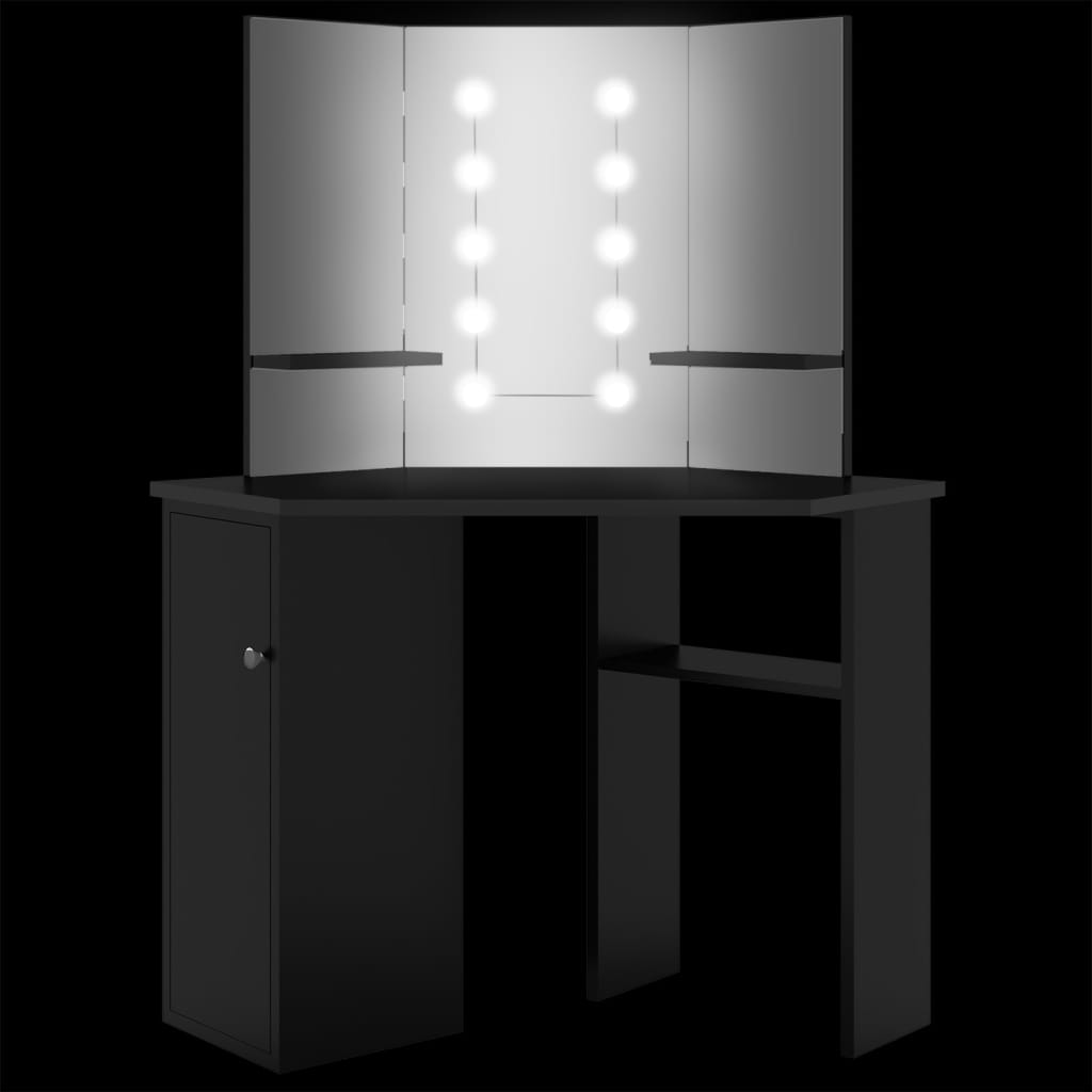 Dresser | Black | MDF | Dressing Table | Other | Modern | Mirror