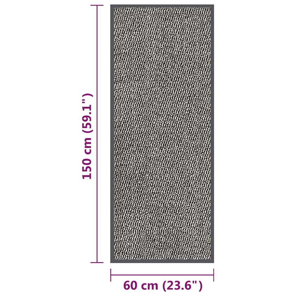 Doormat | Light Brown | Polypropylene tuft, rubber | 60 x 150 cm