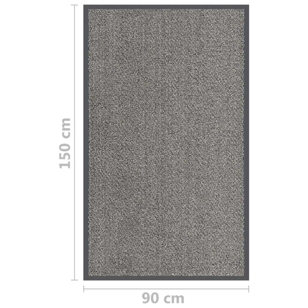 Door Mat | Light Brown | Polypropylene, Rubber | 90x150 cm | Non-slip
