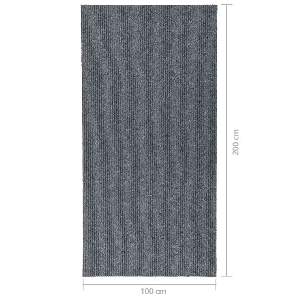 Carpet Runner | Grey | 70% Polypropylene, 30% Polyester | 100 x 200 cm