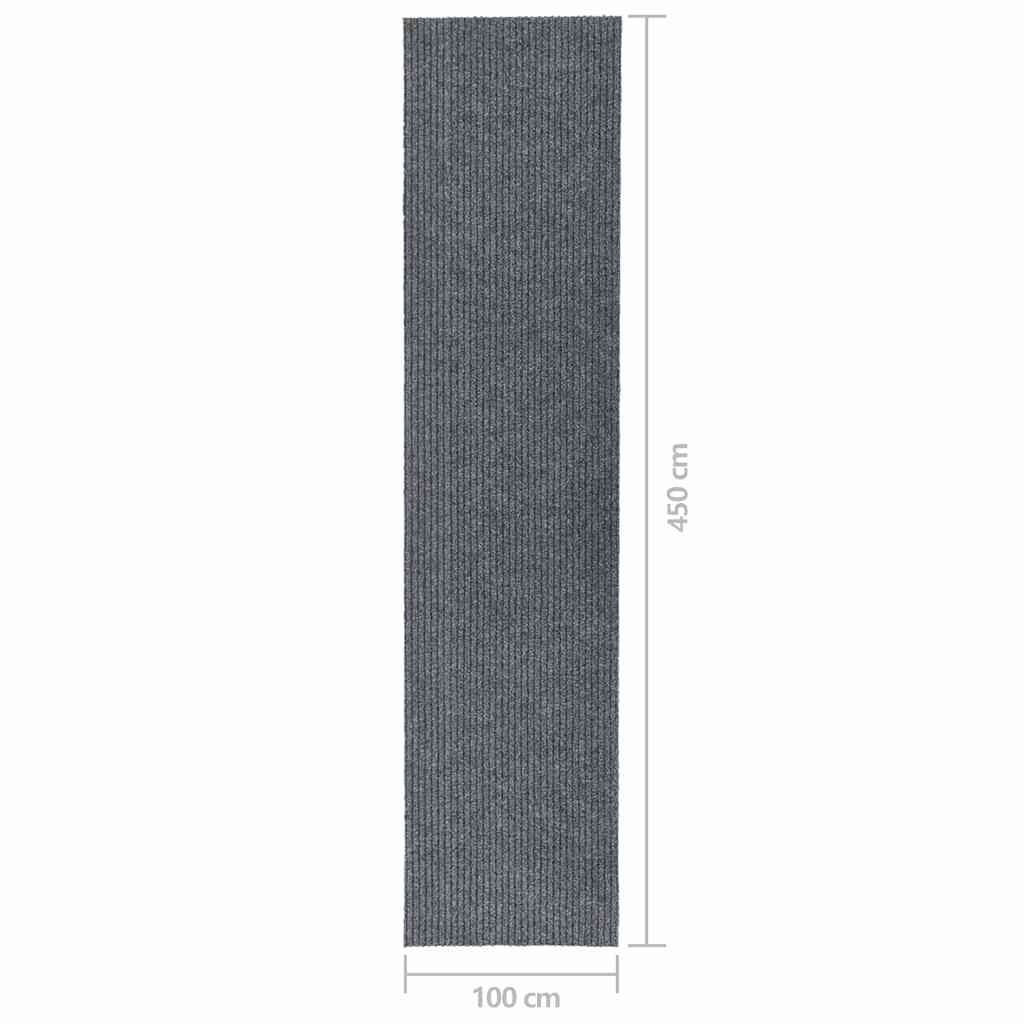 Carpet Runner | Grey | 70% Polypropylene, 30% Polyester | 100 x 450 cm