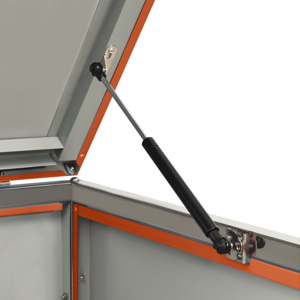 Triple Wheelie Bin Shed 207x77.5x115 cm Stainless Steel
