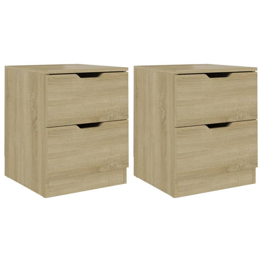 Bedside Cabinet | Set of 2 | Sonoma Oak | Engineered wood | Small