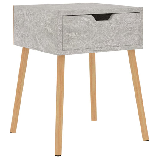 326803 vidaXL Bedside Cabinet Concrete Grey 40x40x56 cm Engineered Wood