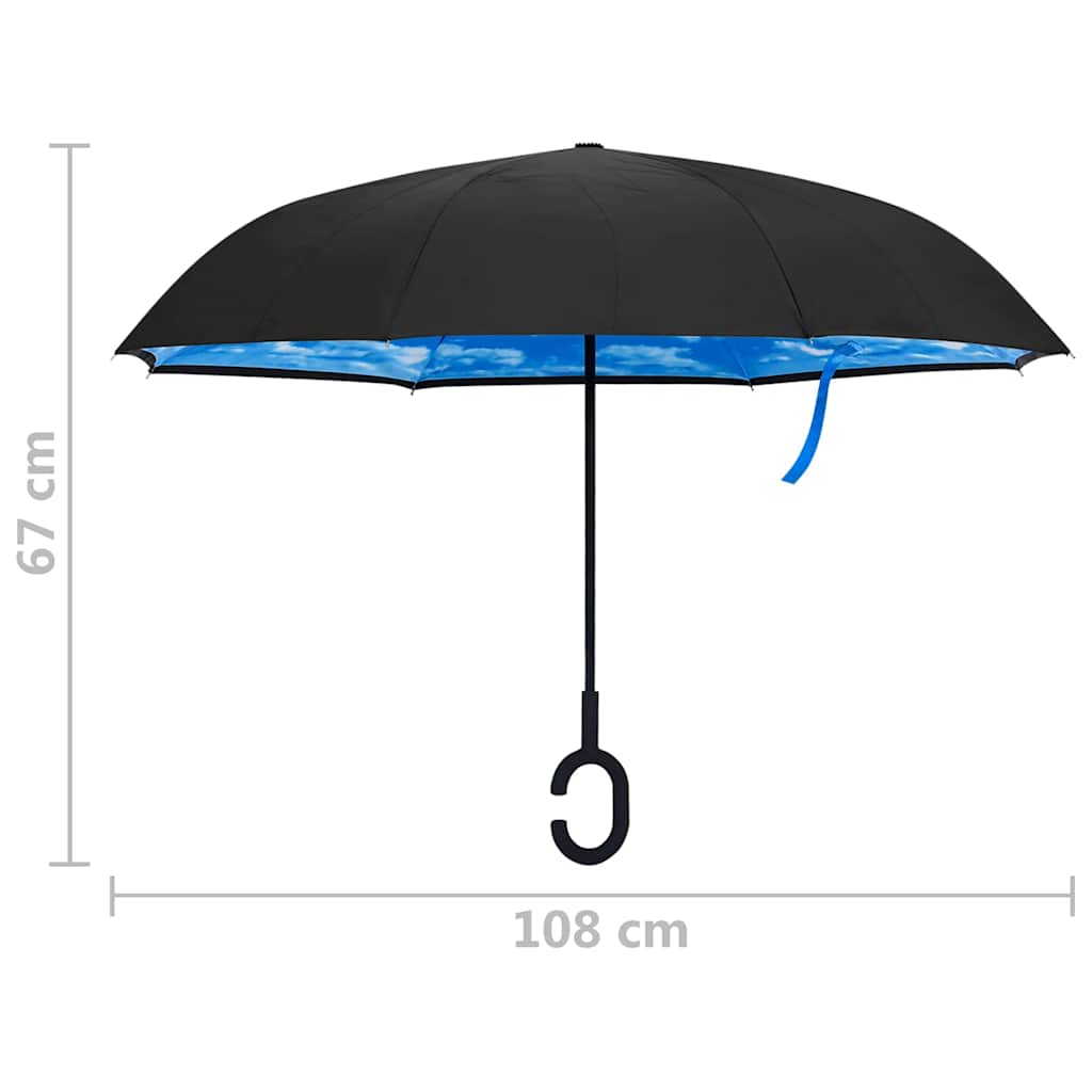 Umbrella | Black | 190T PG, Metal, Fibreglass | Medium | Foldable