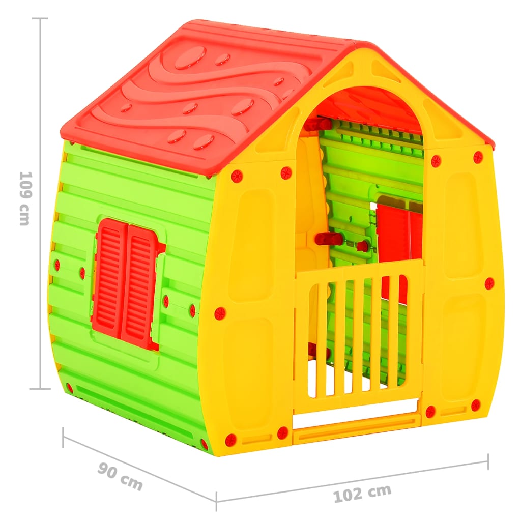 Playhouse | Red, Green, Yellow | 100% PP (polypropylene) | UV-resistant