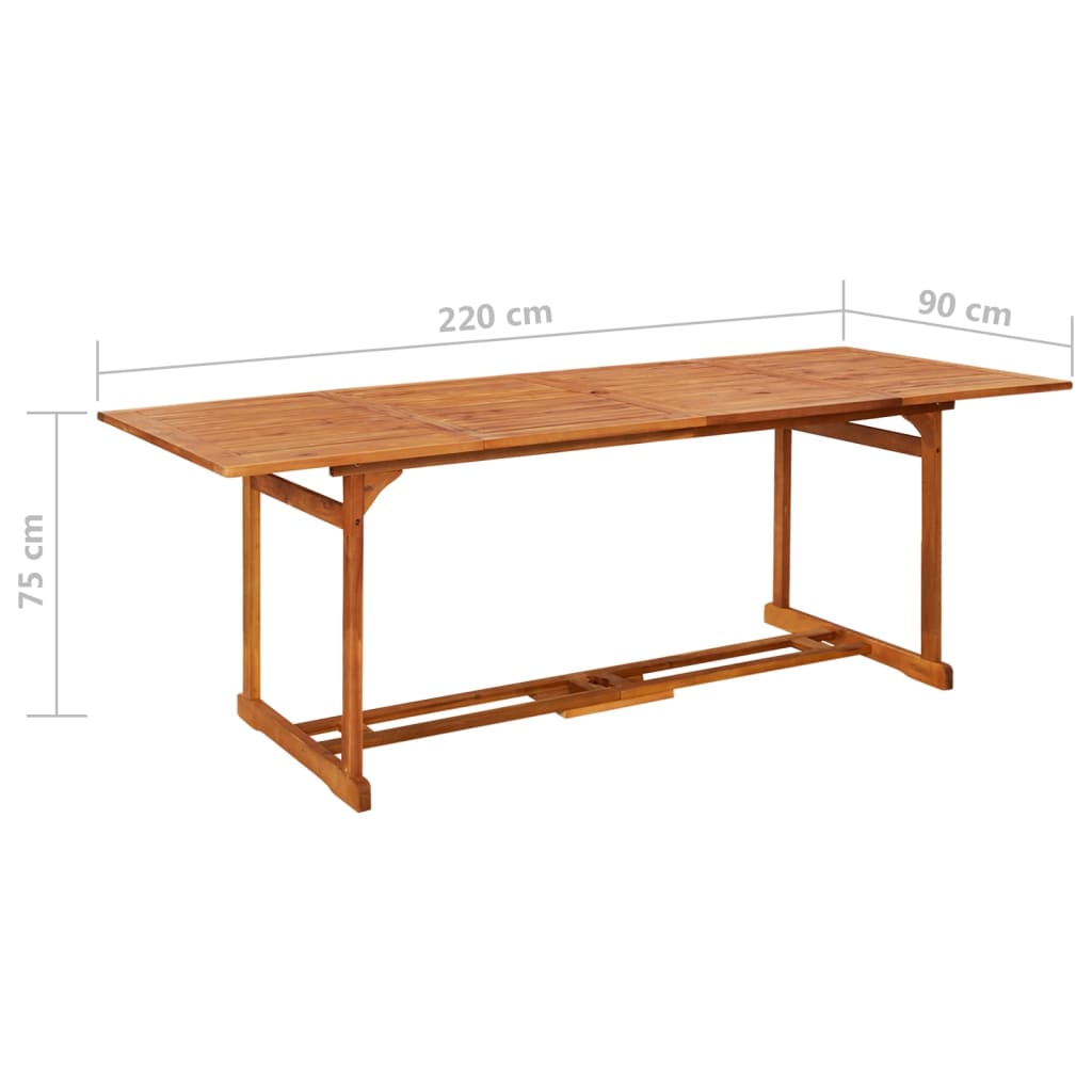 Dining Table | Natural Wood | Solid acacia wood with an oil finish