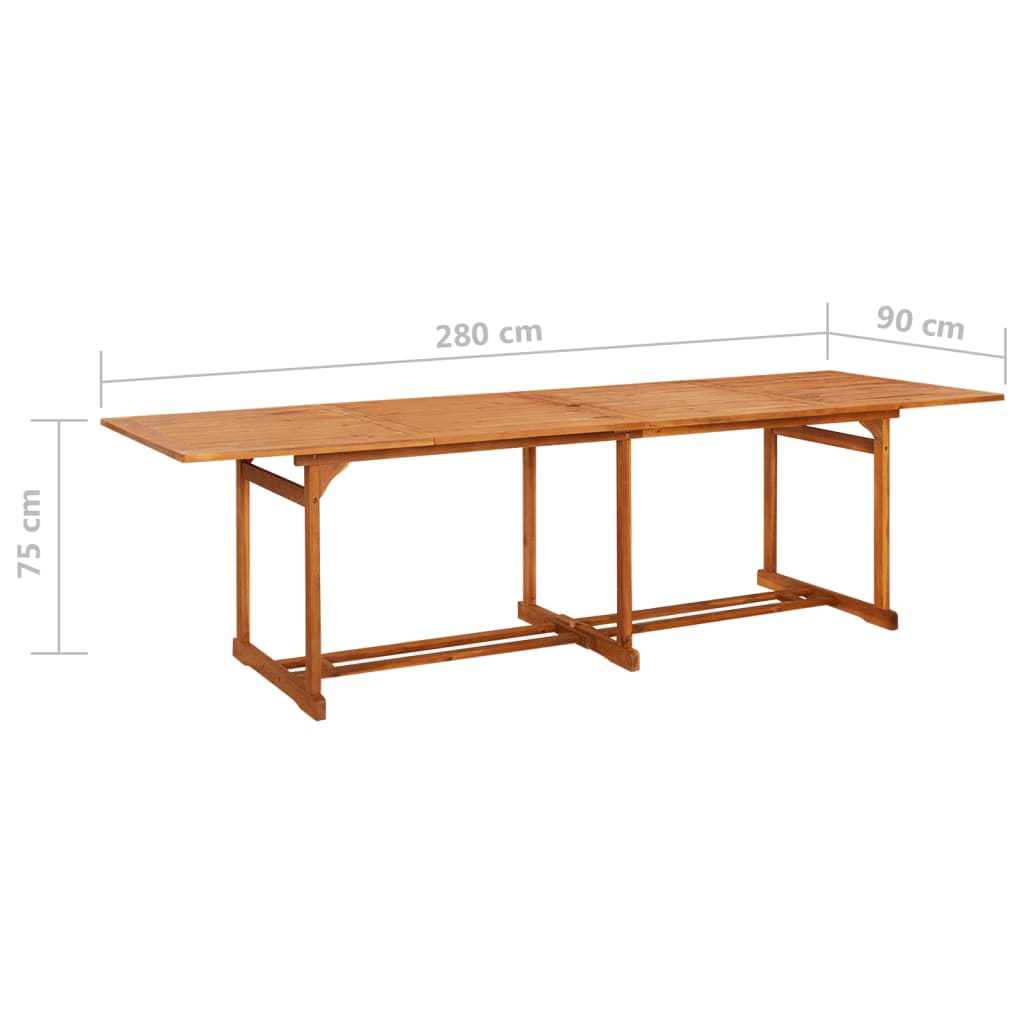 Dining Table | Natural Wood | Solid Acacia wood | Large | Durable