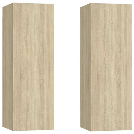 TV Cabinet | Set of 2 | Sonoma oak | Engineered wood | Large