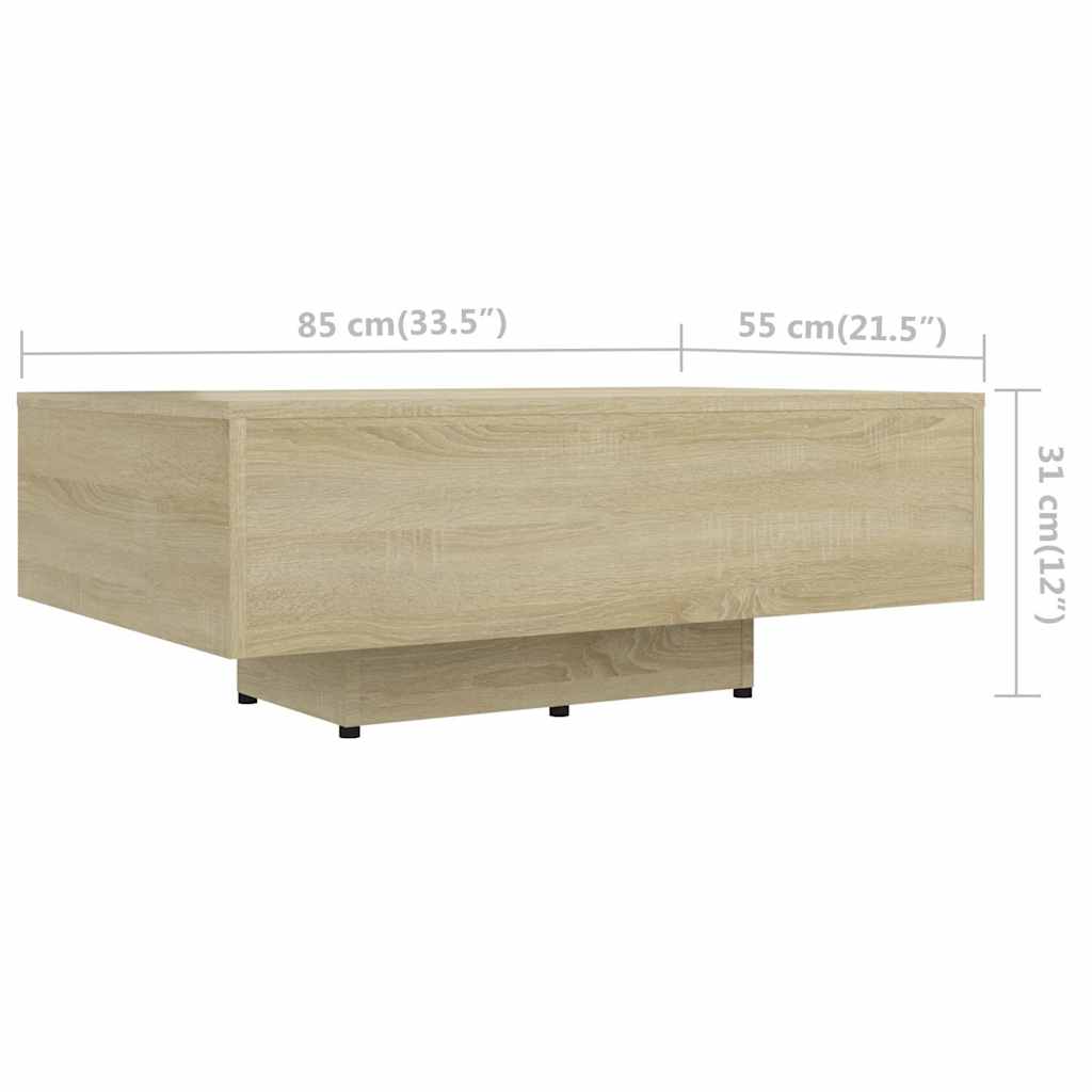 Couch Table | Sonoma oak | Engineered wood | Standard | Durable
