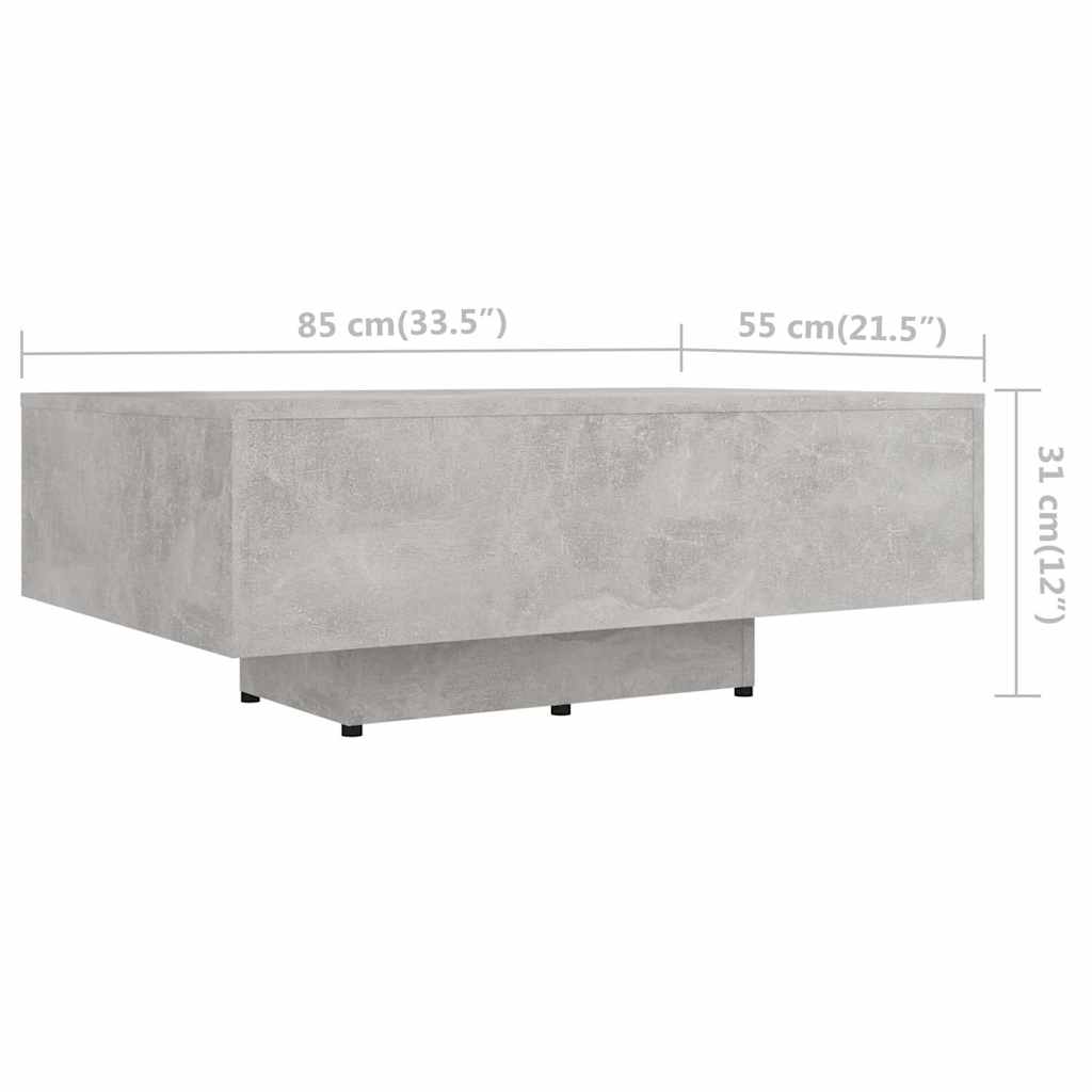 Couch Table | Concrete Grey | Engineered wood | Medium | Coffee Table