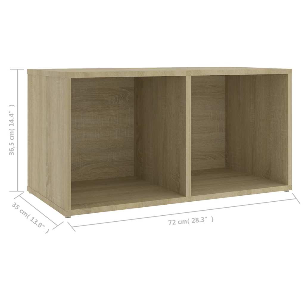 805528 vidaXL TV Cabinet Sonoma Oak 72x35x36,5 cm Engineered Wood