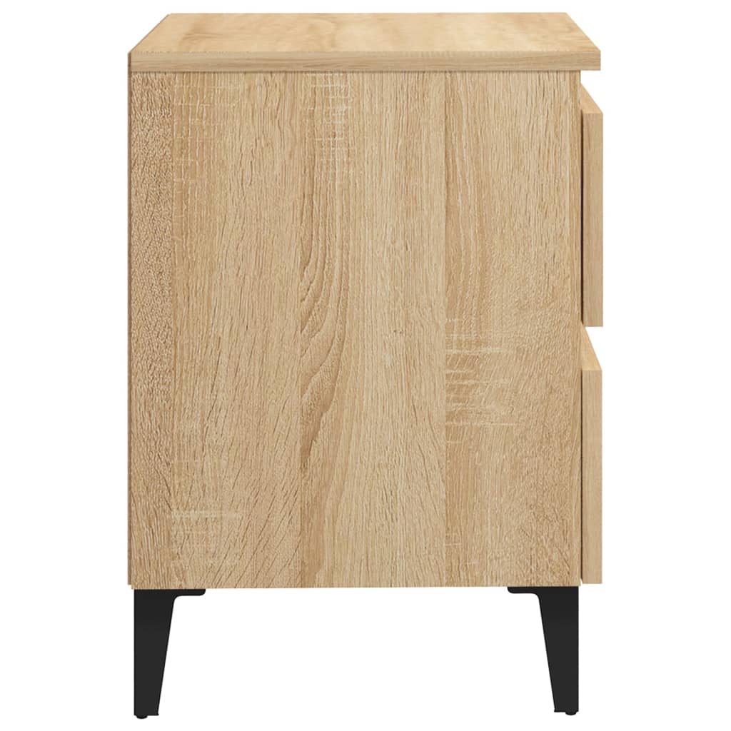 Bed Cabinet Sonoma Oak 40x35x50 cm Engineered Wood