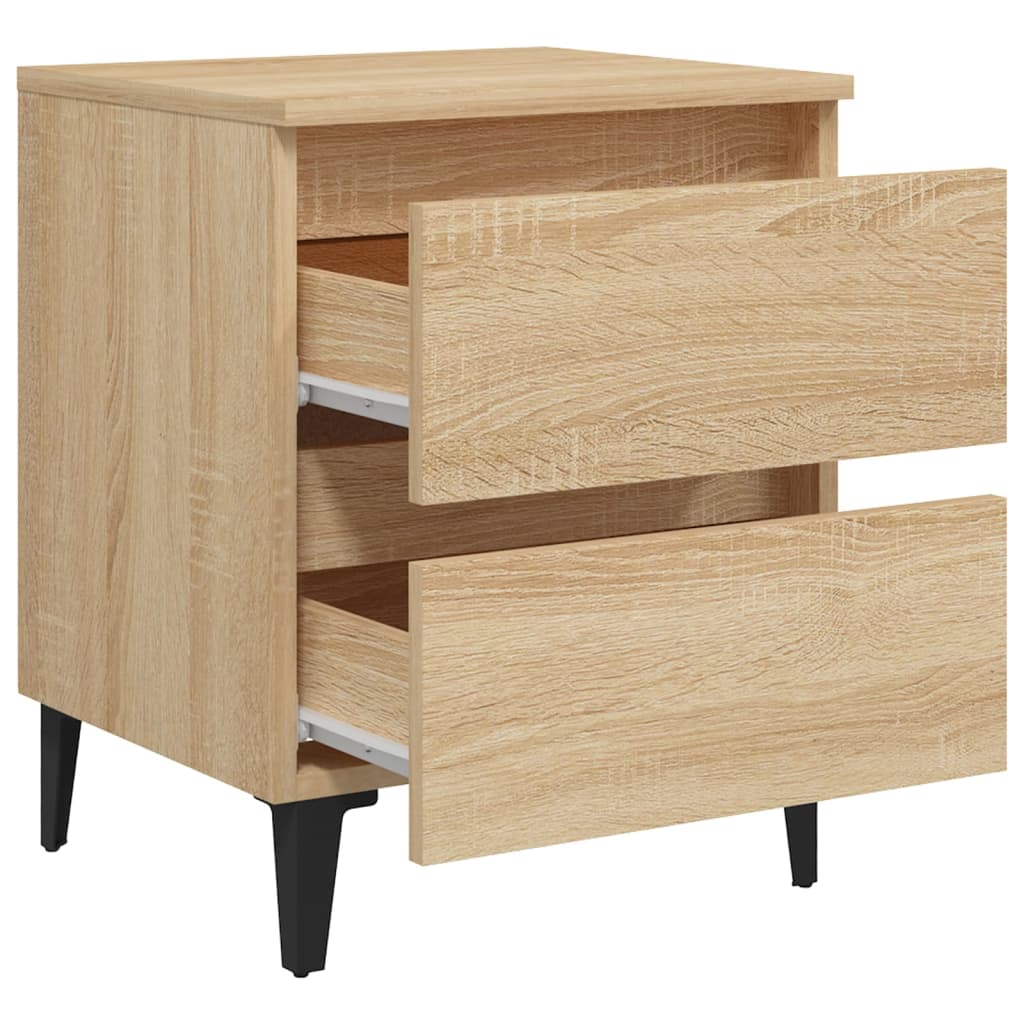 Bed Cabinet Sonoma Oak 40x35x50 cm Engineered Wood