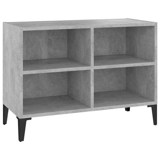 TV Cabinet with Metal Legs Concrete Grey 69.5x30x50 cm
