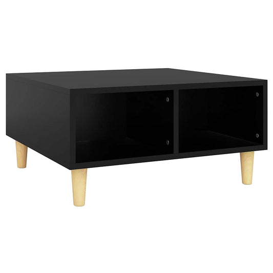 Coffee Table | Black | Engineered wood, solid eucalyptus wood | Medium