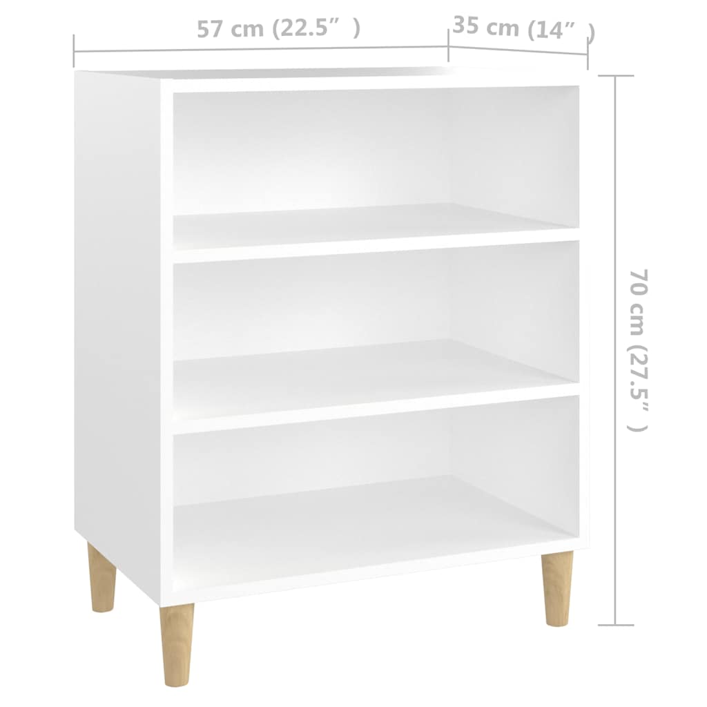 Sideboard | White | Engineered wood, Solid eucalyptus wood | Standard