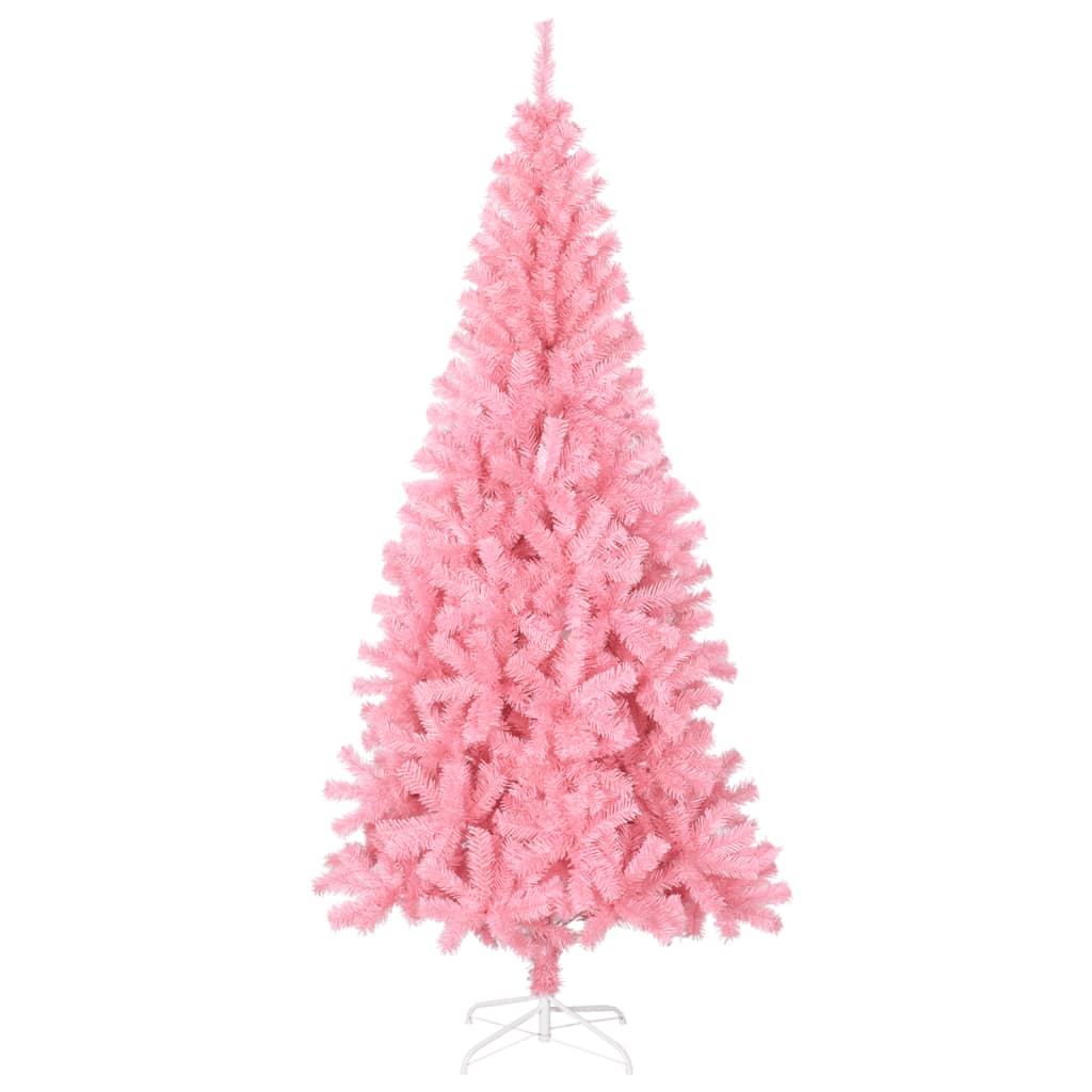 Artificial Christmas Tree Pink PVC, steel Tall
