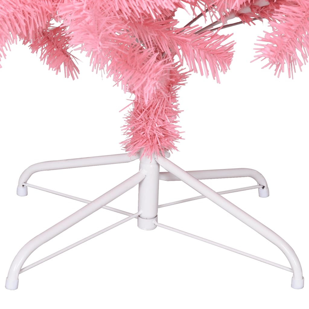 Artificial Christmas Tree Pink PVC, steel Tall