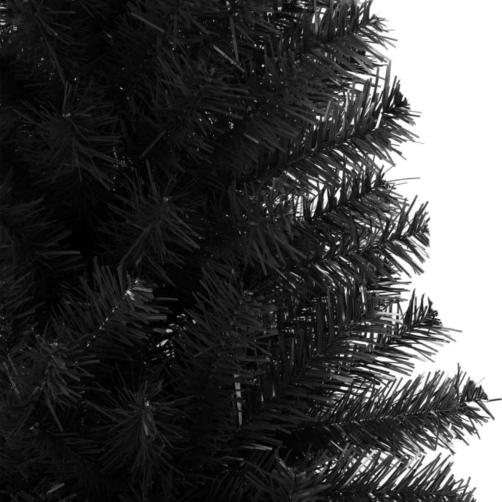 Artificial Christmas Tree Black PVC, steel Large Durable