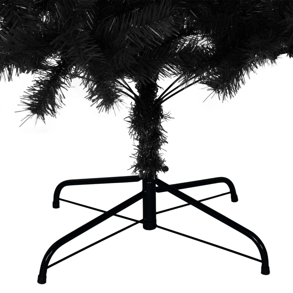 Artificial Christmas Tree Black PVC, steel Large Durable