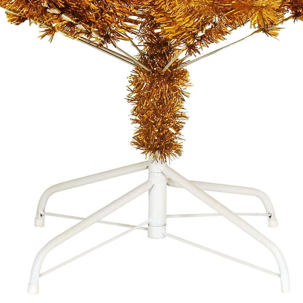 Artificial Christmas Tree Gold PET, steel Large Decorative Inlays