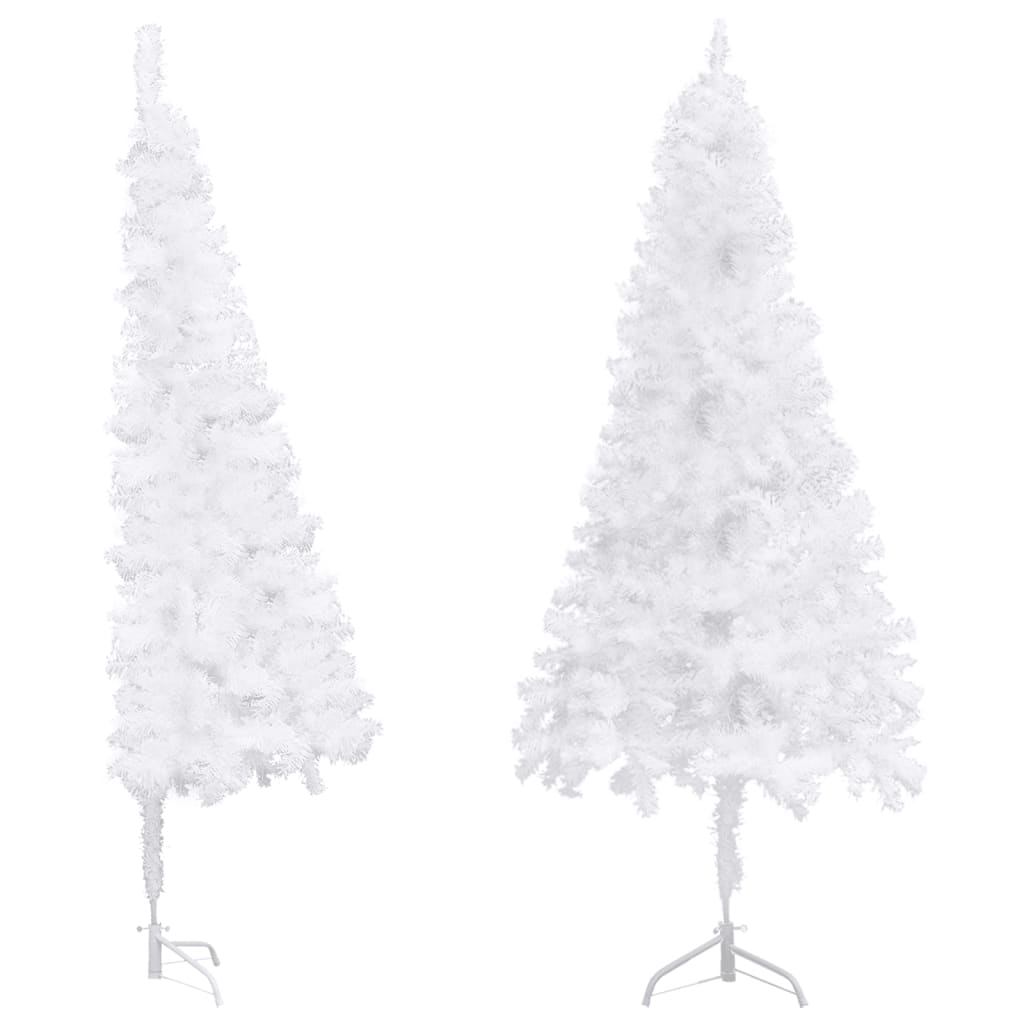 Artificial Christmas Tree White PVC, Steel 94.5 in height