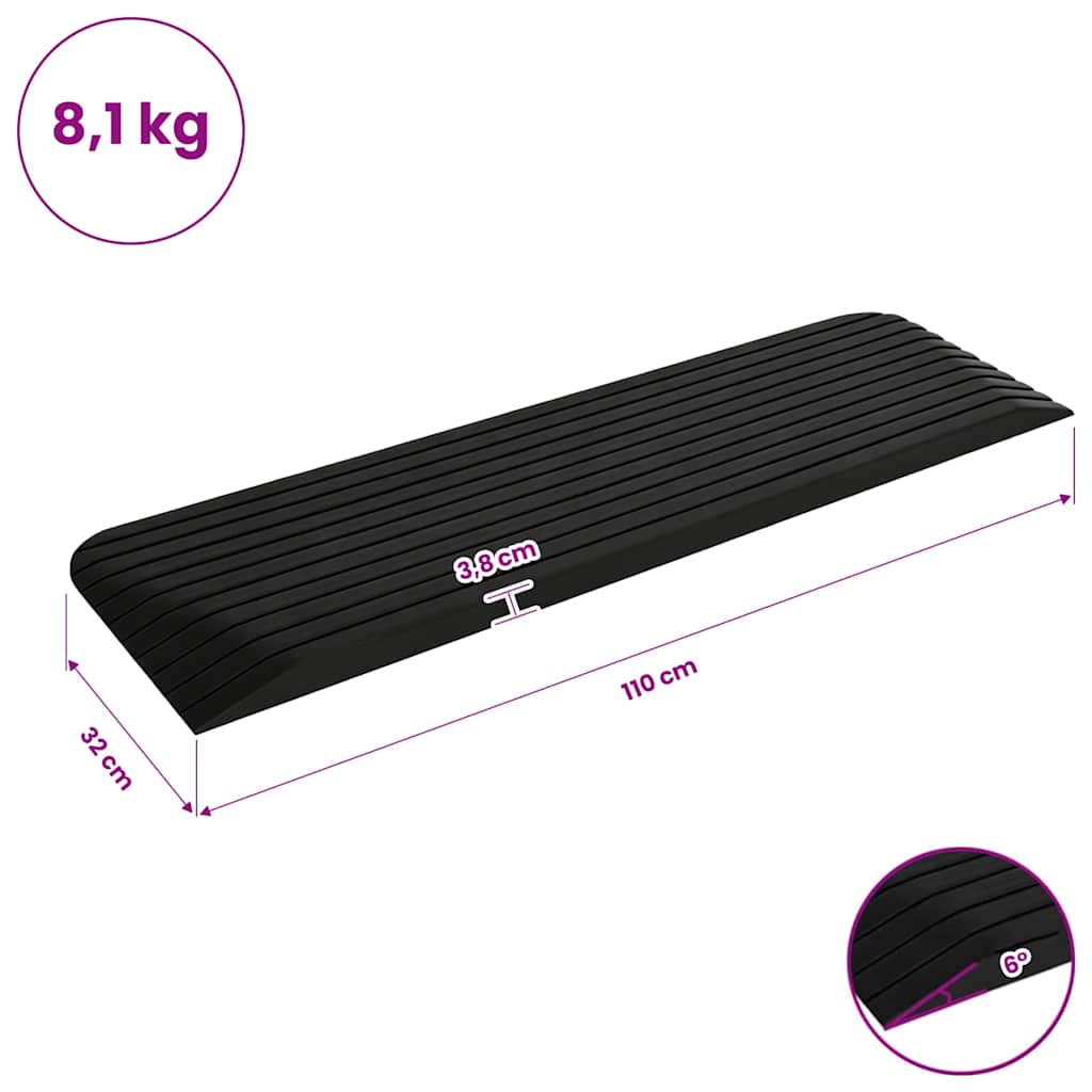 Threshold Ramp 110x32x3.8 cm Rubber