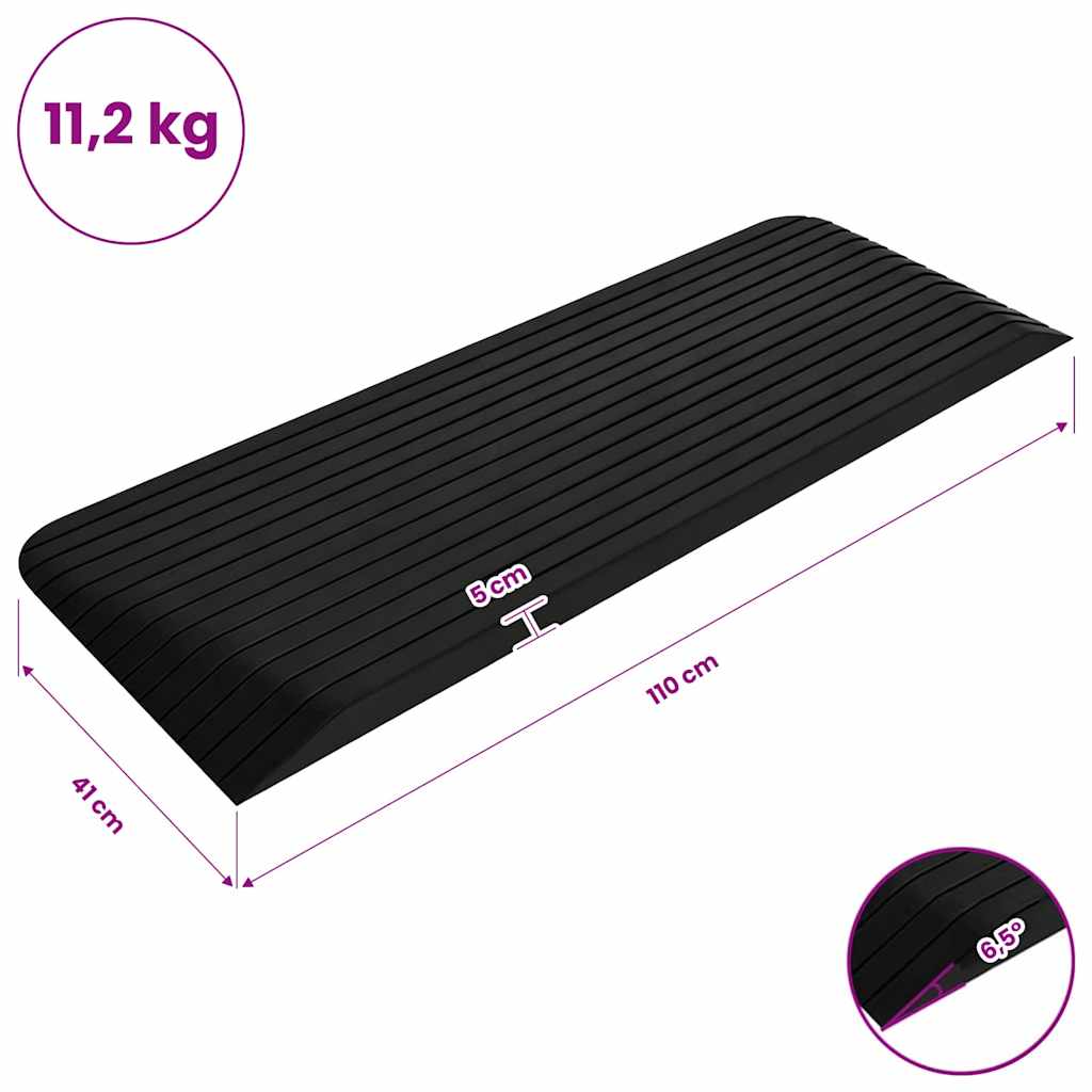 Threshold Ramps 2 pcs 110x41x5 cm Rubber
