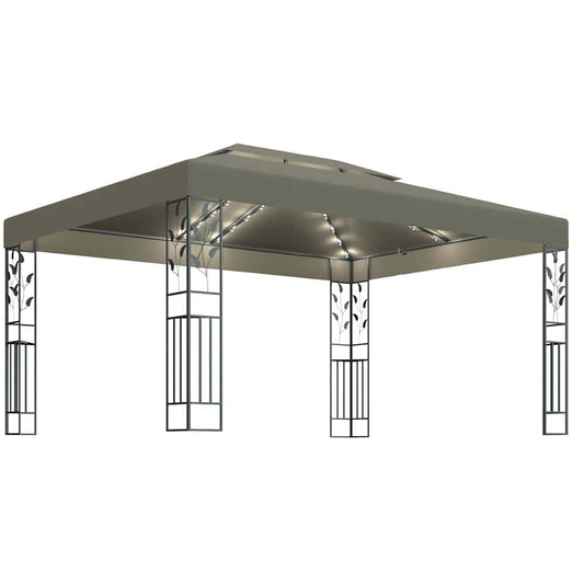 Gazebo | Taupe | 100% Polyester with PA coating | 3 x 4 m