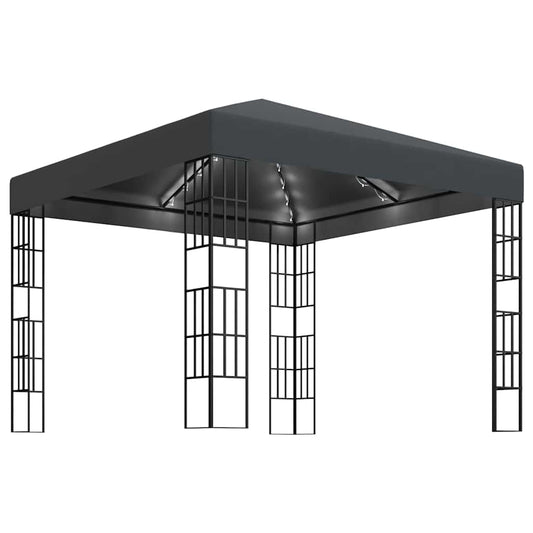 Gazebo | Anthracite and black | Steel frame, Polyester canopy | 3x3 m