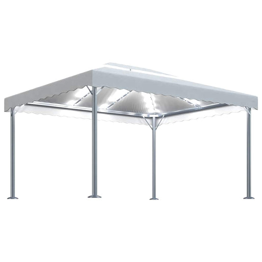 Gazebo | Cream | Aluminium | 400x300 cm | Gazebo | Rectangular