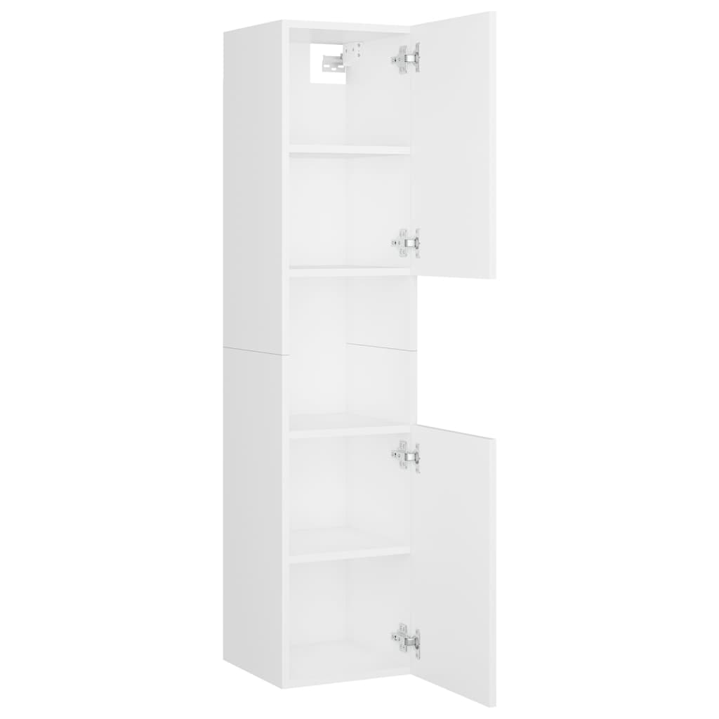 Bathroom Furniture Set | White | Engineered wood, acrylic