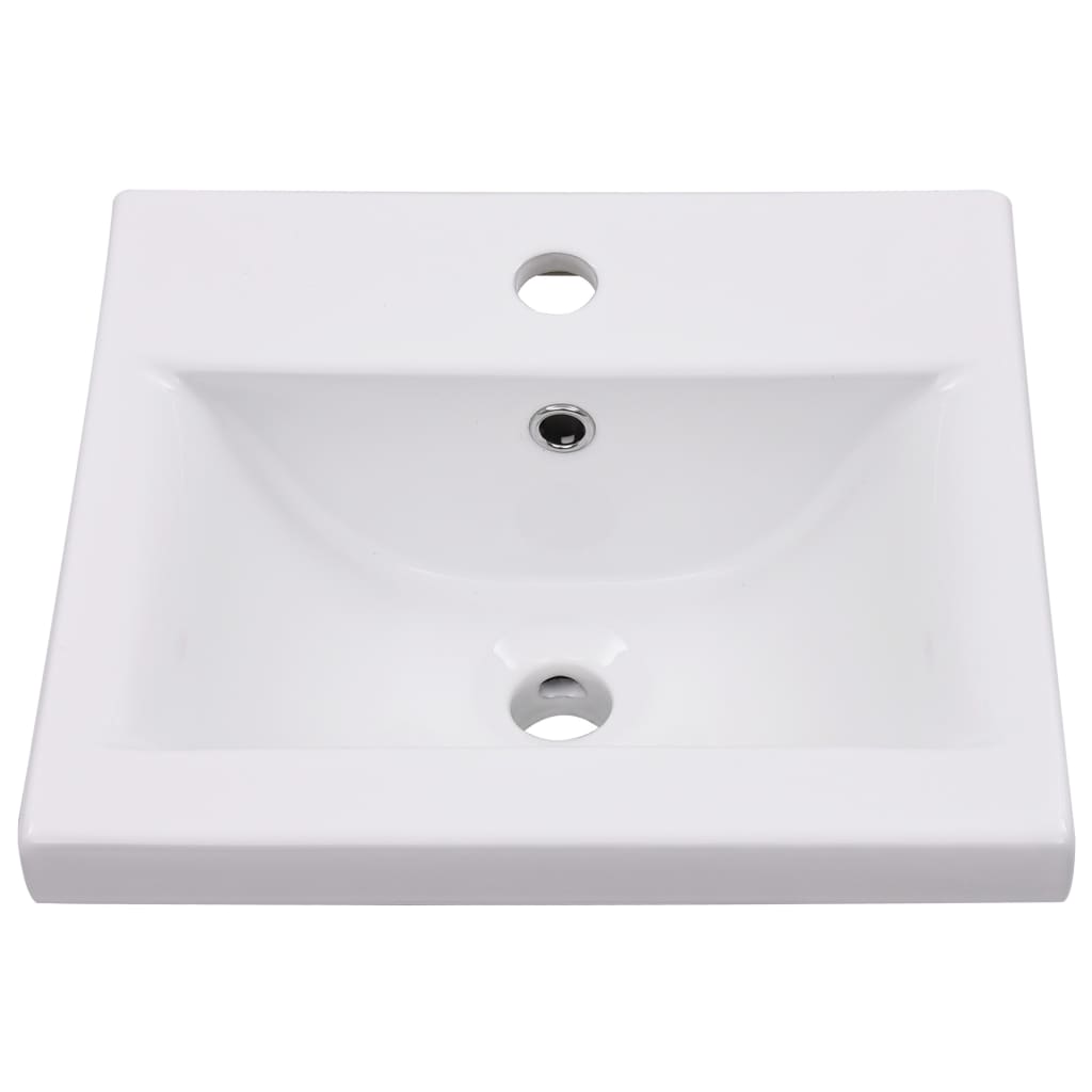Bathroom Furniture Set | White | Engineered wood, Acrylic, Ceramic