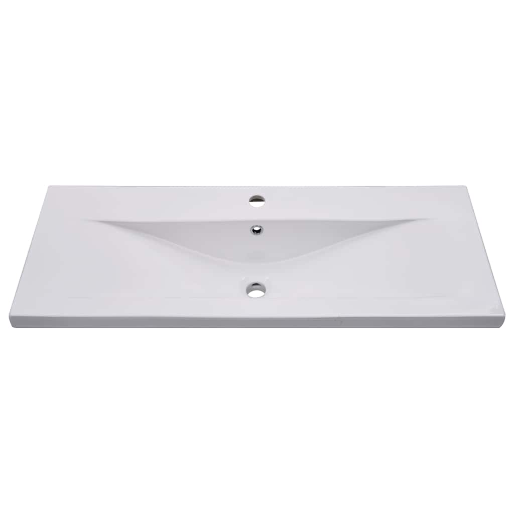 Sink Cabinet With Basin | Concrete grey, White | Engineered wood, Ceramic
