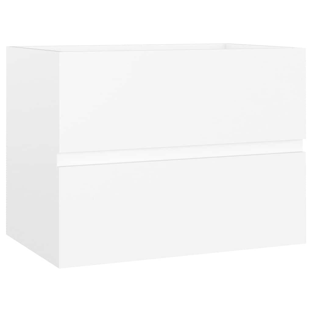 Bathroom Furniture Set White Engineered Wood