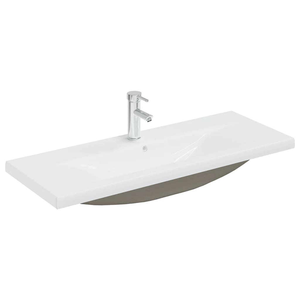 Sink Cabinet With Basin | White | Engineered wood, Ceramic | Medium