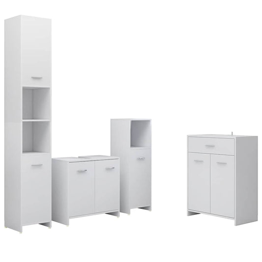 Bathroom Furniture Set | White | Engineered wood | Standard