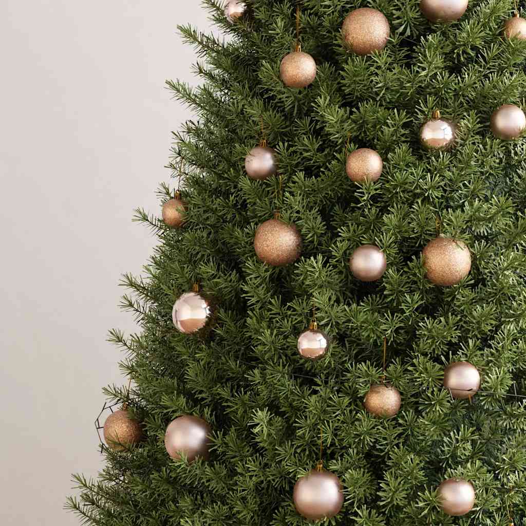 Christmas Ball Set Set of 61 Various Rose Gold Finishes