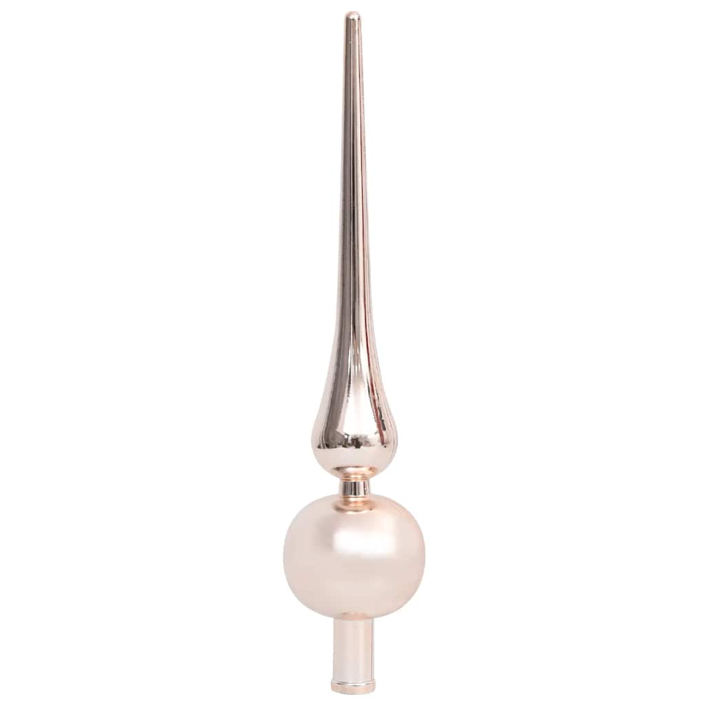 Christmas Ball Set Set of 120 Shiny rose gold Plastic Assorted
