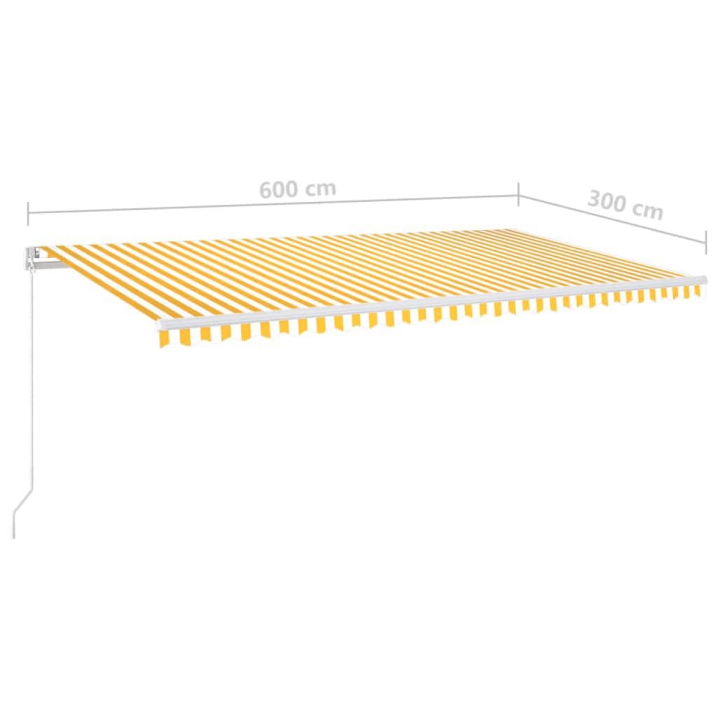 Retractable Awning | Yellow and White
