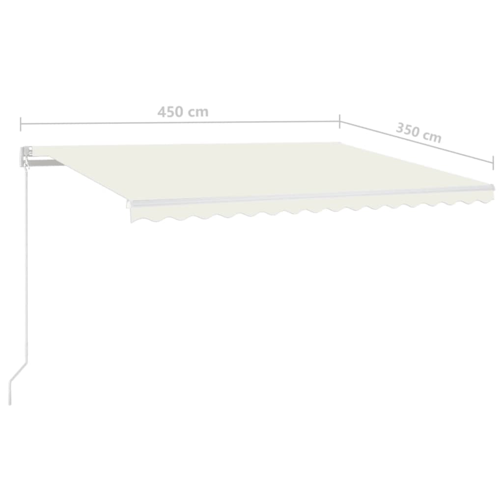Retractable Awning | Cream | Powder-coated aluminium | 450 cm by 350 cm