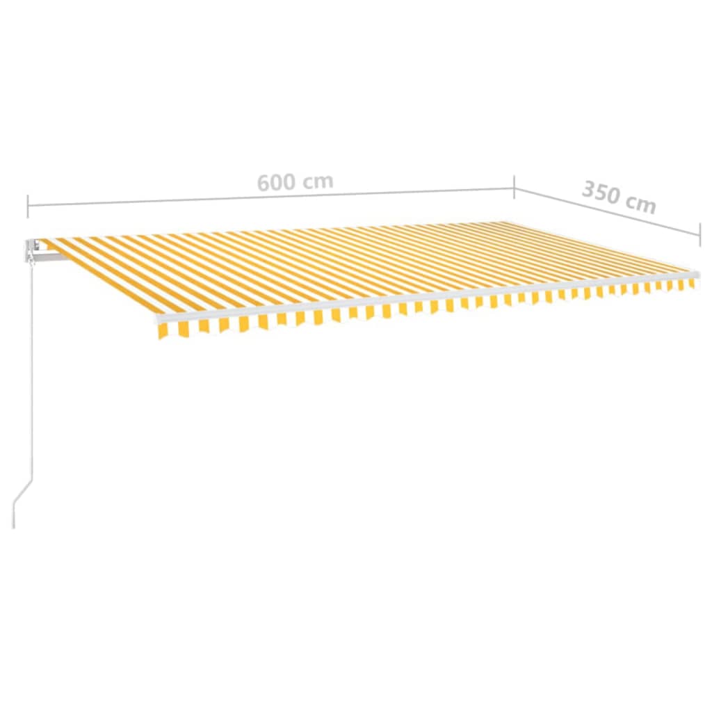 Retractable Awning | Yellow and White