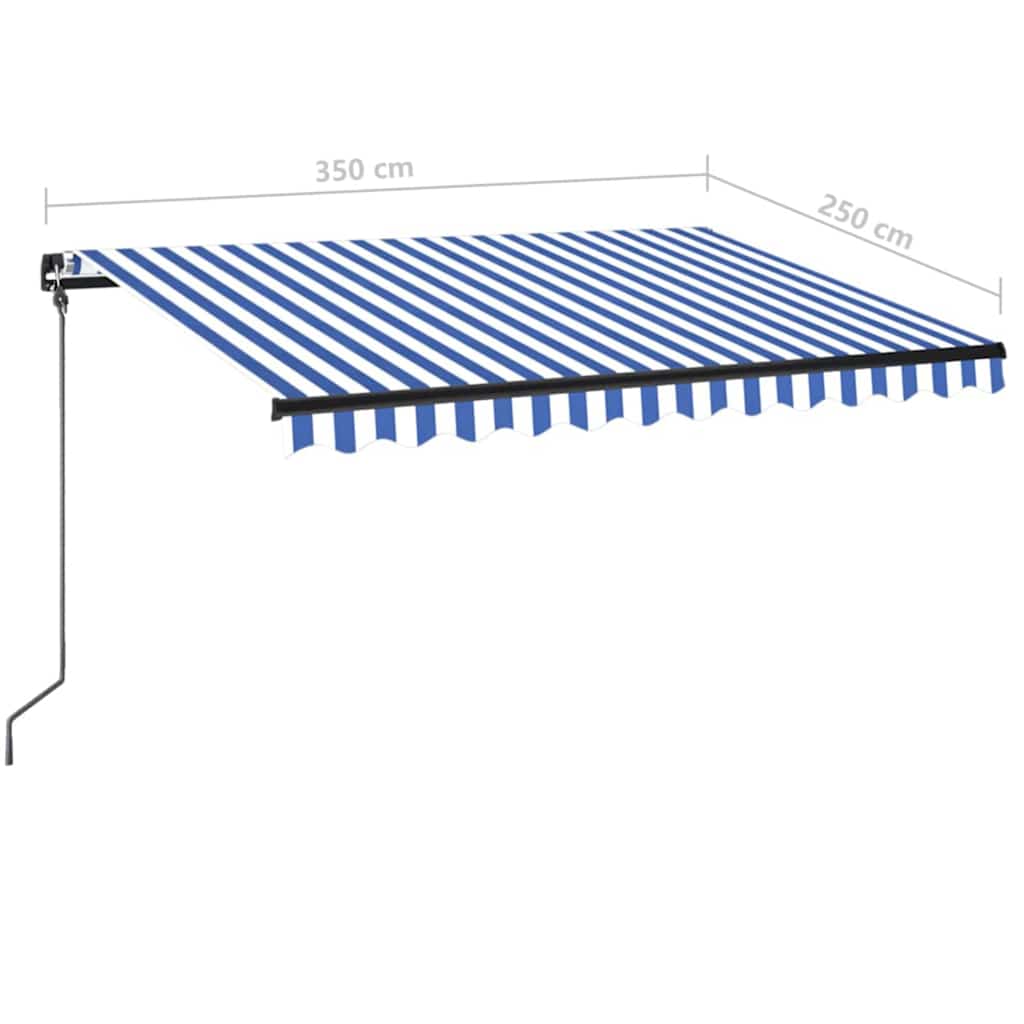 Retractable Awning | Blue and White