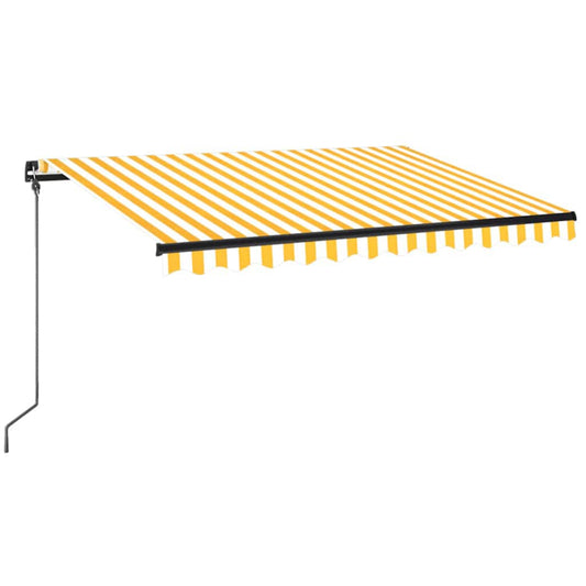 Retractable Awning | Yellow and White