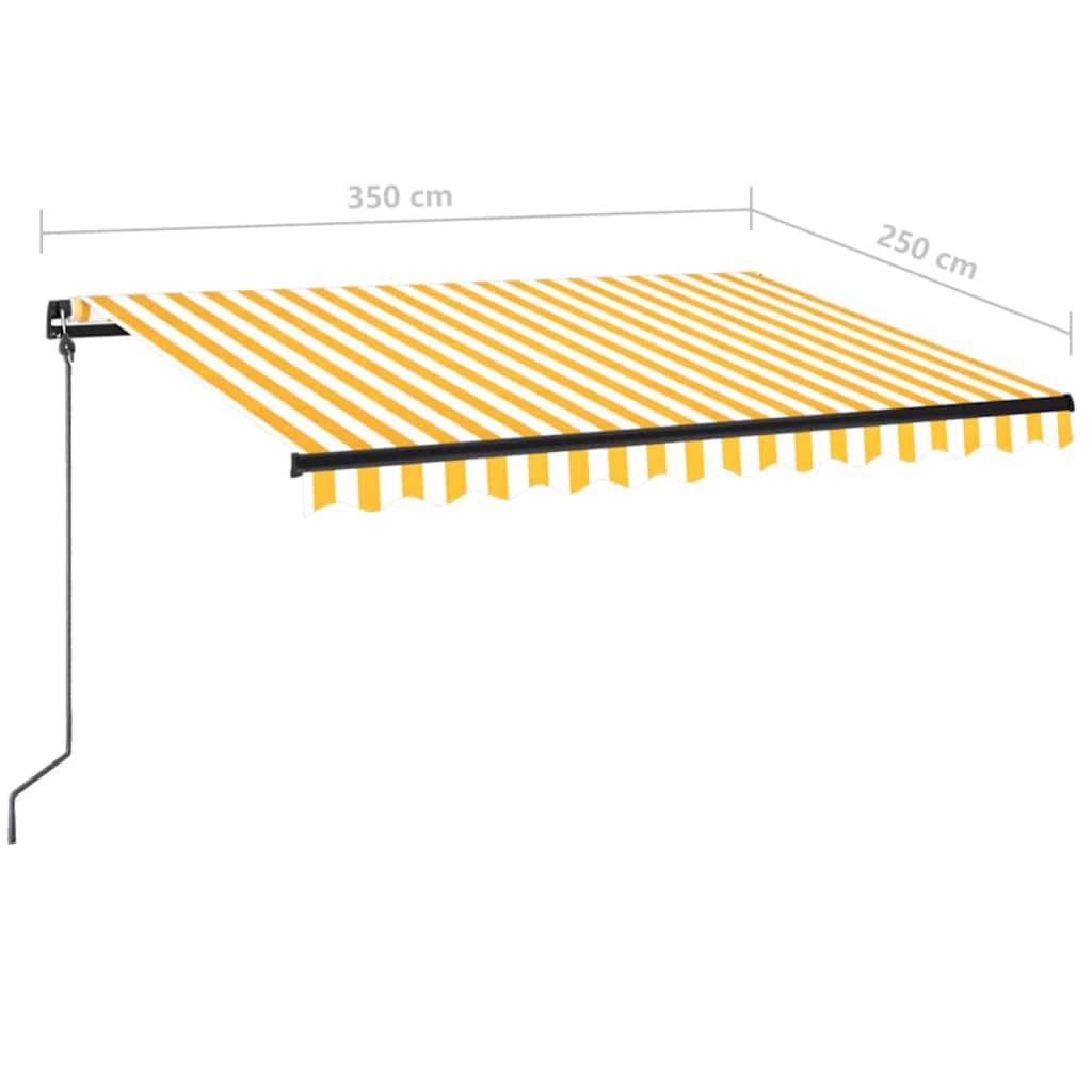 Retractable Awning | Yellow and White